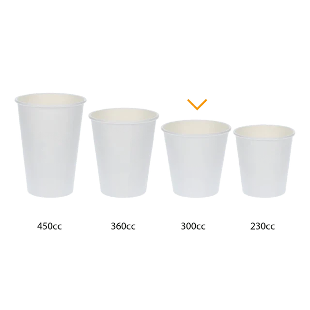 Kaffeetasse Karton 300cc 10oz Ø9 cm gestreift (1.000 Stück) [TK-9987929]