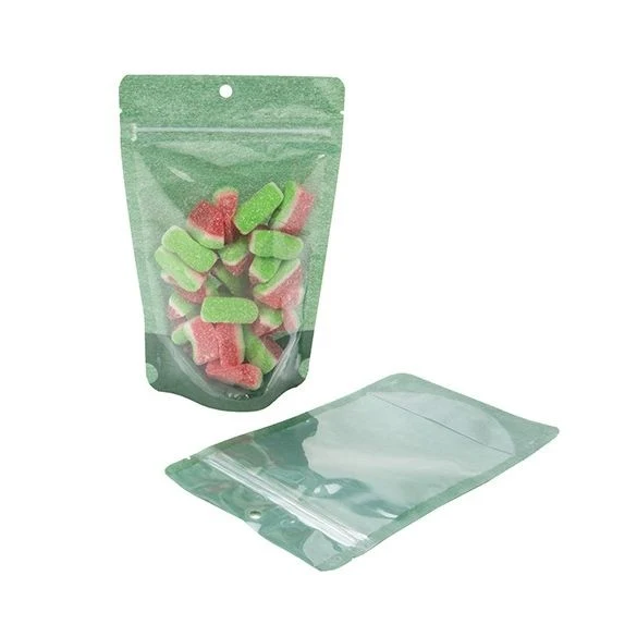 Standbodenbeutel Reispapier Dunkelgrün 13x7.9x20.6cm | 110 Gramm (100 Stück) [ZBGR3HGR]