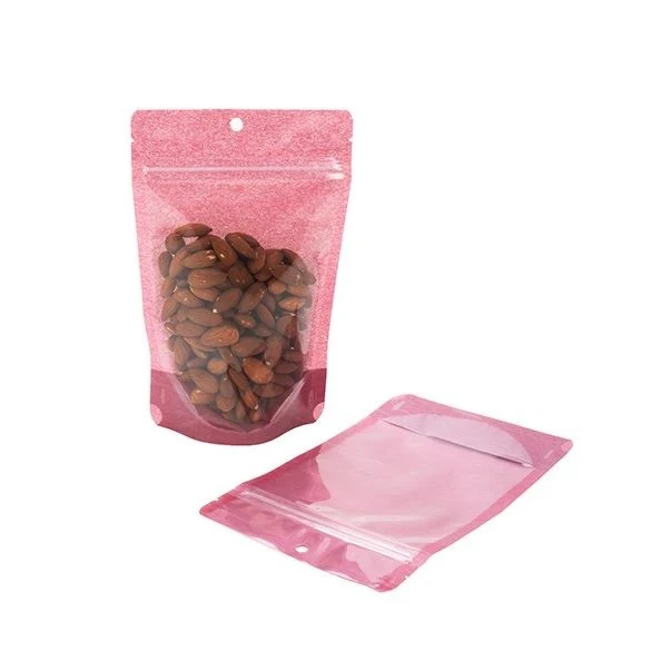 Standbodenbeutel Reispapier Rosa 13x7.9x20.6cm | 110 Gramm (100 Stück) [ZBGR3HR]