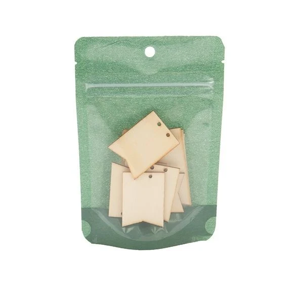 Standbodenbeutel Reispapier Dunkelgrün 10.2x6x15.2cm | 57 Gramm (100 Stück) [ZBGR2HGR]