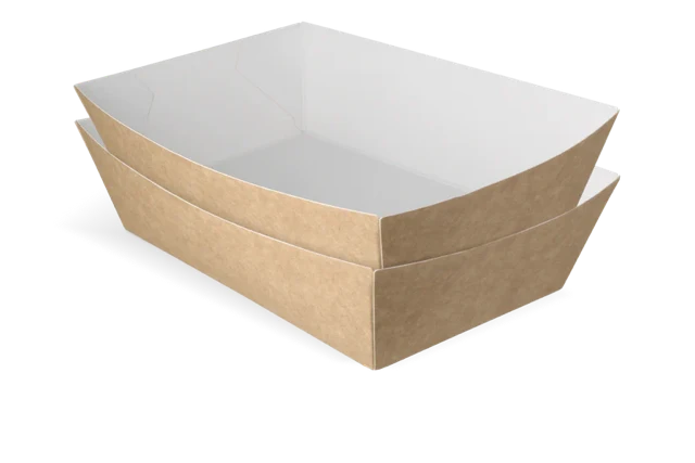 Pommesschalen A50 kraft/weiß (400 Stück) [TK-9987899]