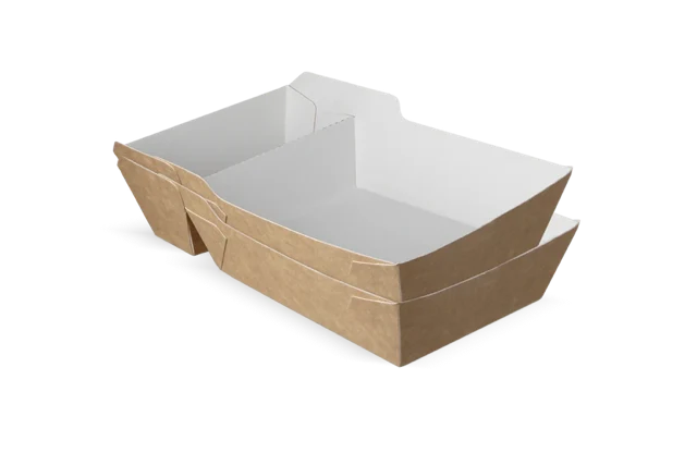 Pommesschalen A20 (A14+1) kraft/weiß (400 Stück) [TK-9987896]