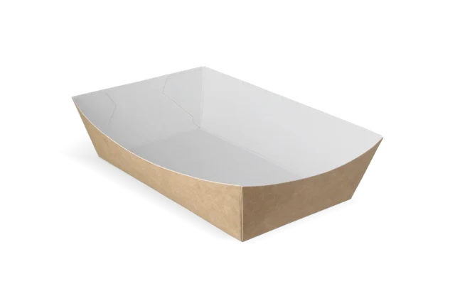 Pommesschalen A14 kraft/weiß (400 Stück) [TK-9987894]