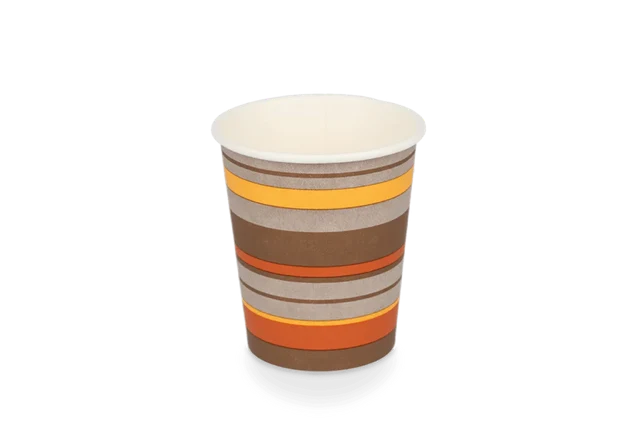 Kaffeetasse Karton 230cc 8oz Ø8 cm gestreift (1.000 Stück) [TK-9987930]