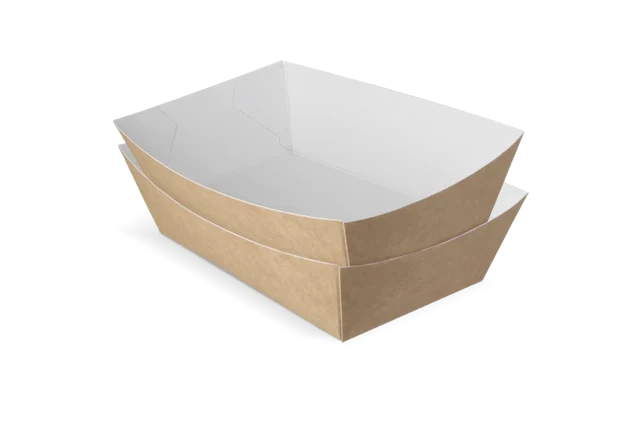 Pommesschalen A13 kraft/weiß (400 Stück) [TK-9987893]