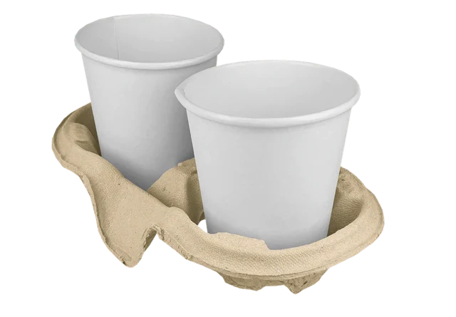 Trageschale für 2 cups Recycelter Karton (480 Stück) [TK-9987574]