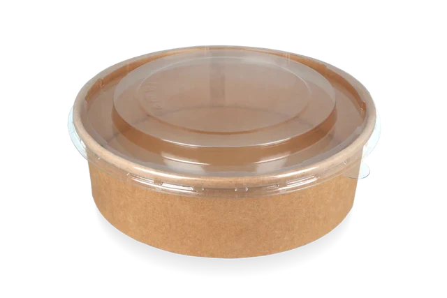 Deckelsalat Poke Schale 900ml-1300ml Ø18,4cm transparent stapelbar (300 Stück) [TK-9987010]