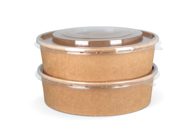 Deckelsalat Poke Schale 900ml-1300ml Ø18,4cm transparent stapelbar (300 Stück) [TK-9987010]