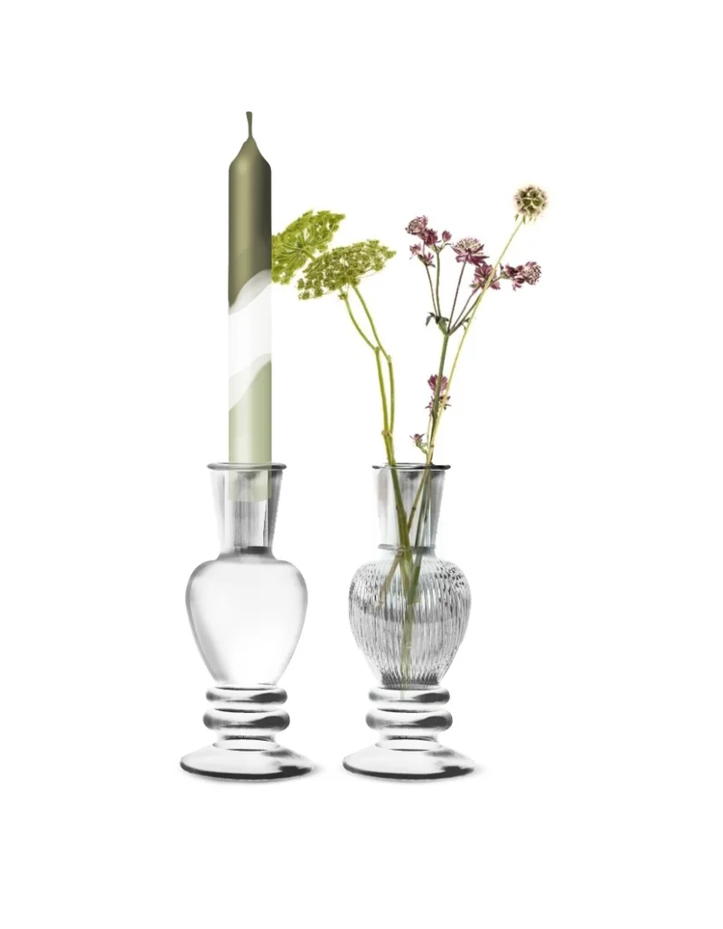 Vase Venedig Transparent H: 15,5 x Ø5,7 cm (12 Stück) [IFS-29890]
