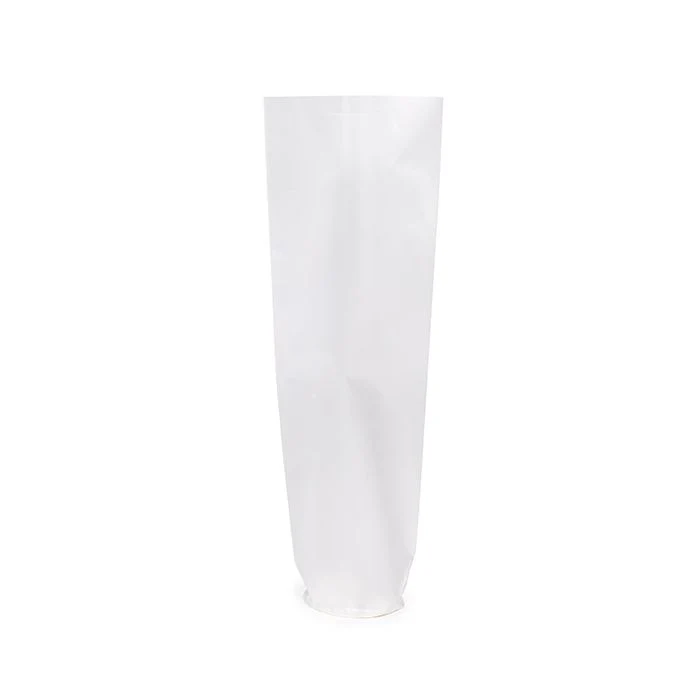 Frosted Plastikbeutel Runde Boden 5,1x25,4 cm mit Bodenblatt (50 Stück) [RPBGF1]