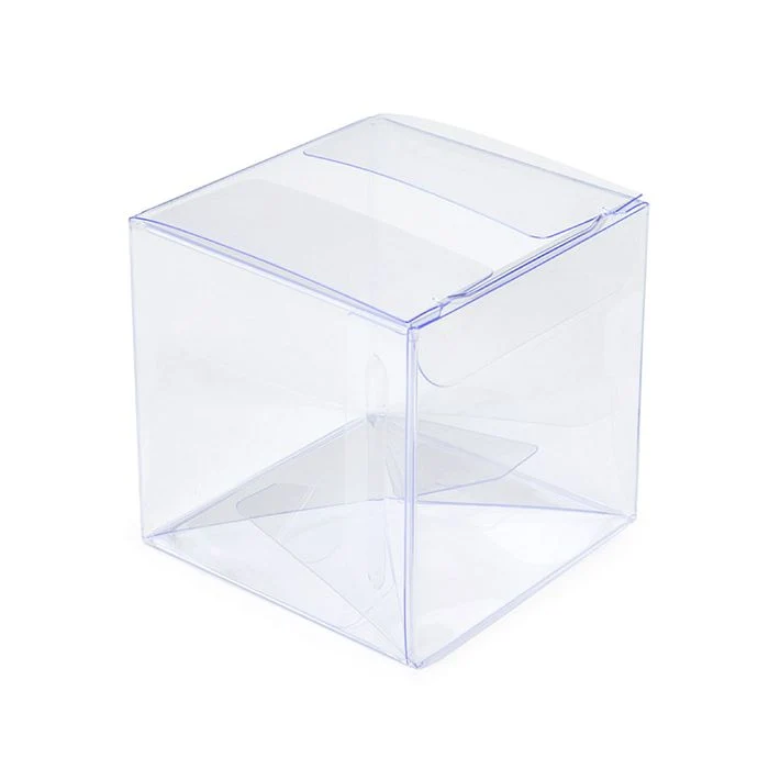 Klarsichtschachteln 6,4x6,4x6,4 cm Hochtransparent mit Automatikboden (25 Stück) [PLB302]