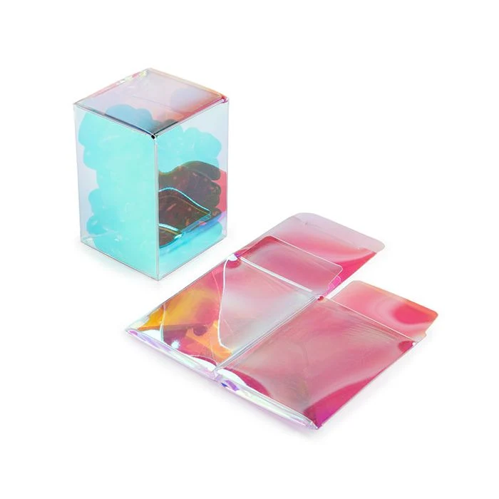 Klarsichtschachteln 5,1x5,1x7,6 cm mit Automatikboden Schillernd (25 Stück) [PLB139I]