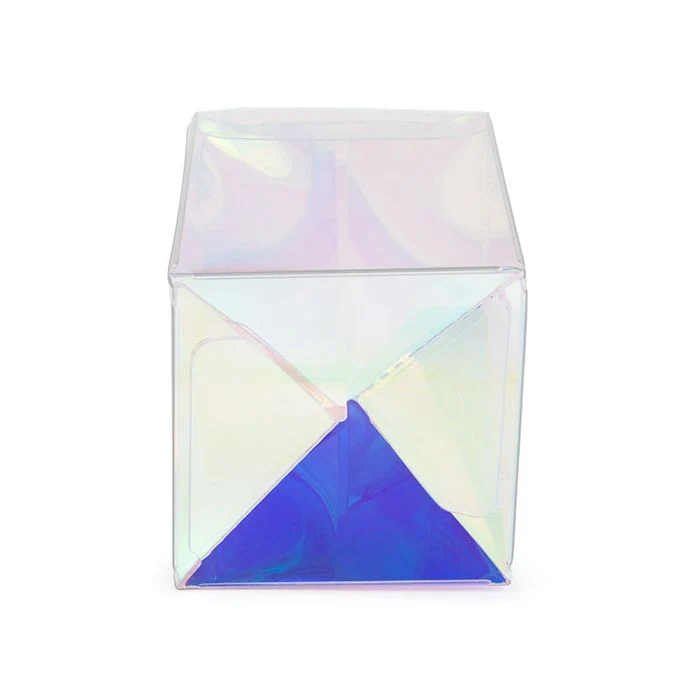 Klarsichtschachteln 5,1x5,1x7,6 cm mit Automatikboden Schillernd (25 Stück) [PLB139I]