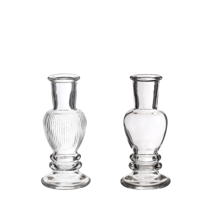 Vase Venedig Transparent H: 11,3 x Ø5 cm (12 Stück) [IFS-29880]