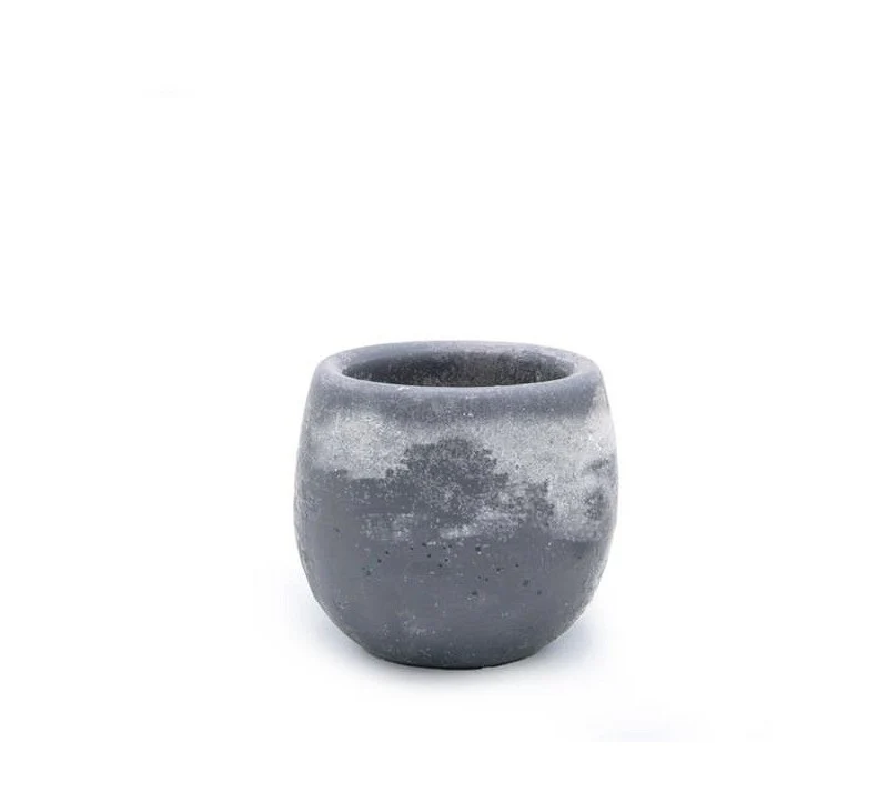 Aromaschale Dunkelgrau Lavendel Duft Ø9x8 cm (6 Stück) [IFS-36213]