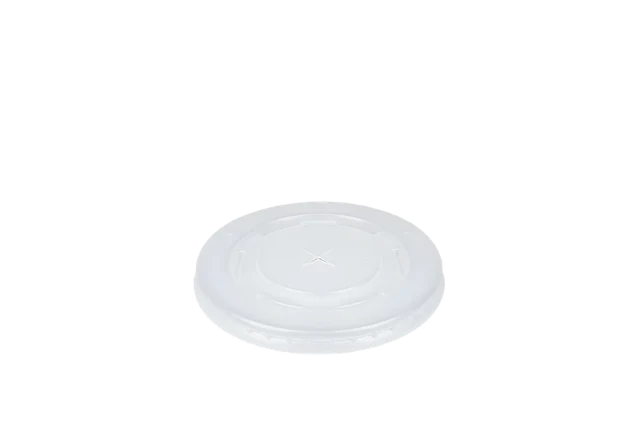 Deckel Plastik Milchshake-Becher Flach mit Kreuz Ø9 cm (1.000 Stück) [TK-9987536]