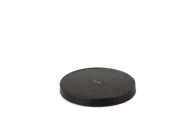 Deckel Karton für Eiscreme & Milchshakebecher flach mit Kreuz Ø9 cm Schwarz (1.000 Stück) [TK-9987766]