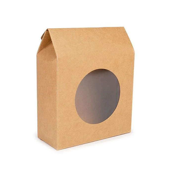 Pappschachteln mit rundem Fenster 10,5x4,4x13,3 cm (25 Stück) [FS346]