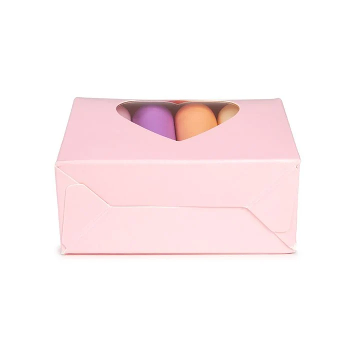 Pappschachteln Rosa Mit Herzfenster 8,9x3,8x10,2 cm (25 Stück) [FS344]