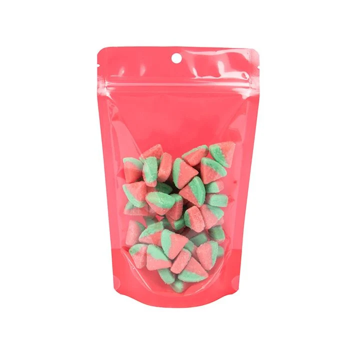 Standbodenbeutel Neon Wassermelone 13x7.9x20.6 cm (100 Stück) [ZBGN3W]