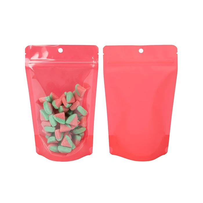 Standbodenbeutel Neon Wassermelone 13x7.9x20.6 cm (100 Stück) [ZBGN3W]