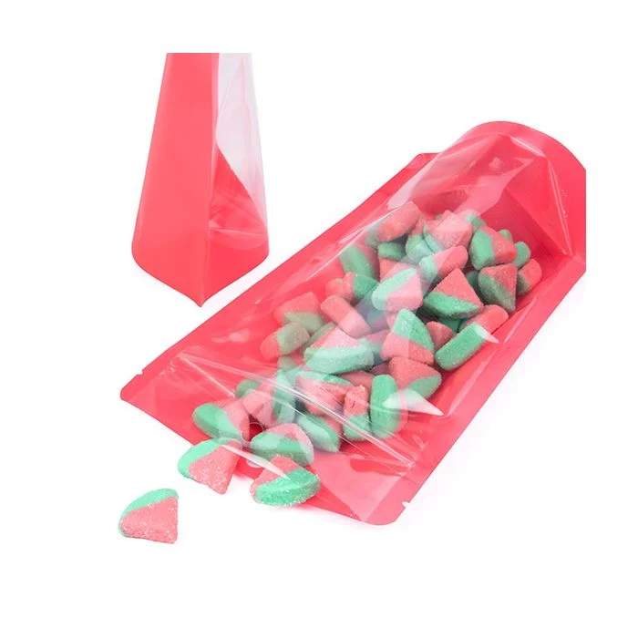 Standbodenbeutel Neon Wassermelone 13x7.9x20.6 cm (100 Stück) [ZBGN3W]