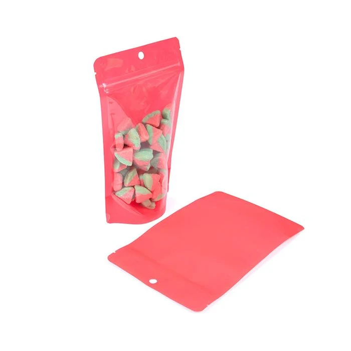 Standbodenbeutel Neon Wassermelone 13x7.9x20.6 cm (100 Stück) [ZBGN3W]