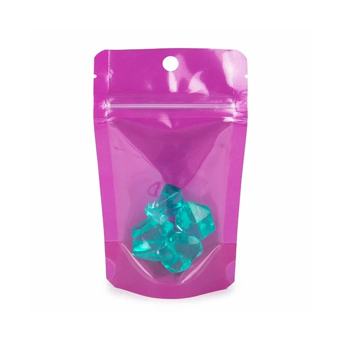 Standbodenbeutel Neon Purpel 7.9x5.1x13 cm (100 Stück) [ZBGN1PR]