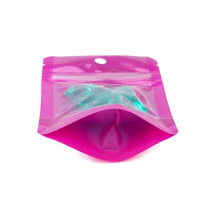 Standbodenbeutel Neon Purpel 7.9x5.1x13 cm (100 Stück) [ZBGN1PR]