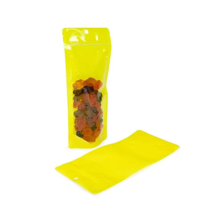 Standbodenbeutel Neon Gelb 10.8x6x23.8 cm (100 Stück) [ZBGN1NYW]