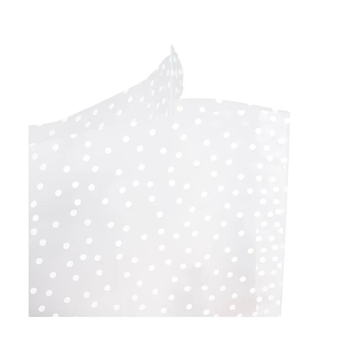 Blockbodenbeutel mit Bodenblatt Gefrostet Polka Dots 7x5.1x25.4 cm (100 Stück) [FFGPB17D]