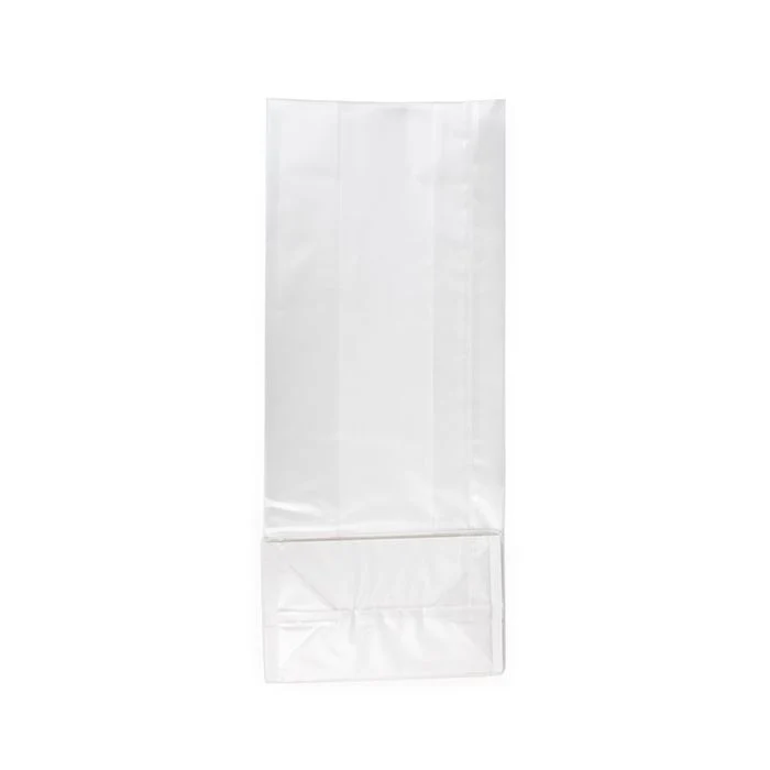 Blockbodenbeutel mit Bodenblatt Gefrostet 12.7x7.6x30.5 cm (100 Stück) [FFGPB1]
