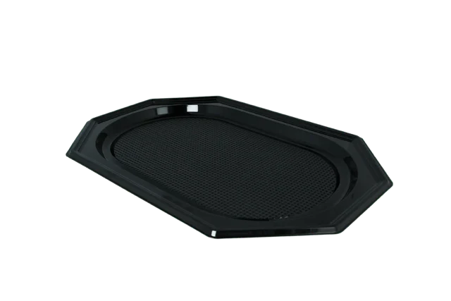 Catering-Schale PET Achteck 45cm Schwarz (100 Stück) [TK-9988278]