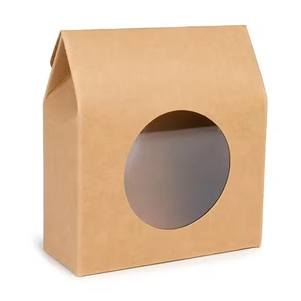 Pappschachteln mit rundem Fenster 8,9x3,8x10,2 cm (25 Stück) [FS340]