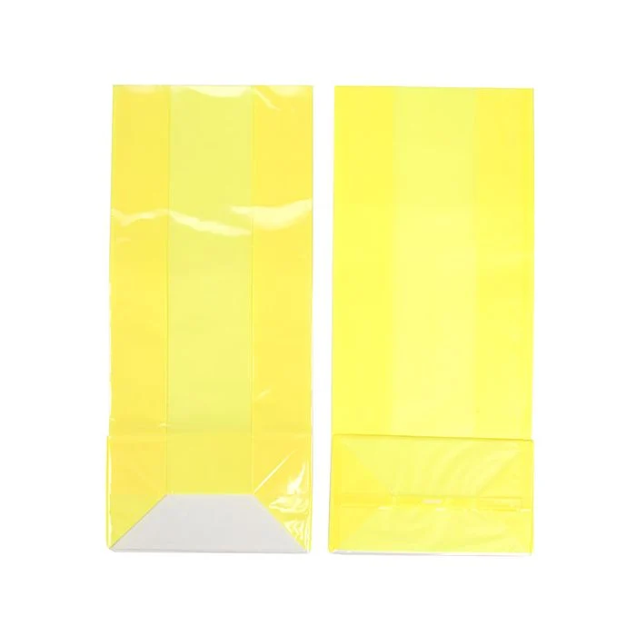Blockbodenbeutel Neongelb 12,7x7,6x30,5 cm mit Bodenblatt (100 Stück) [FGPB1NY]