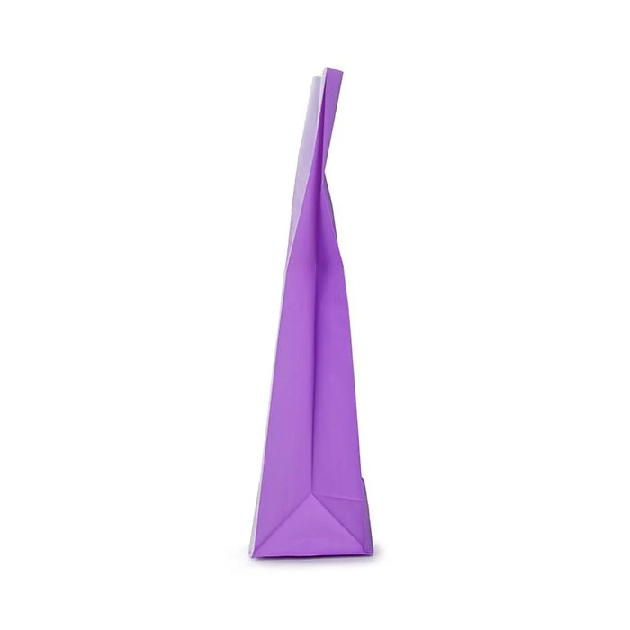 Blockbodenbeutel Neon Lila 12,7x7,6x30,5 cm mit Bodenblatt (100 Stück) [FGPB1NP]