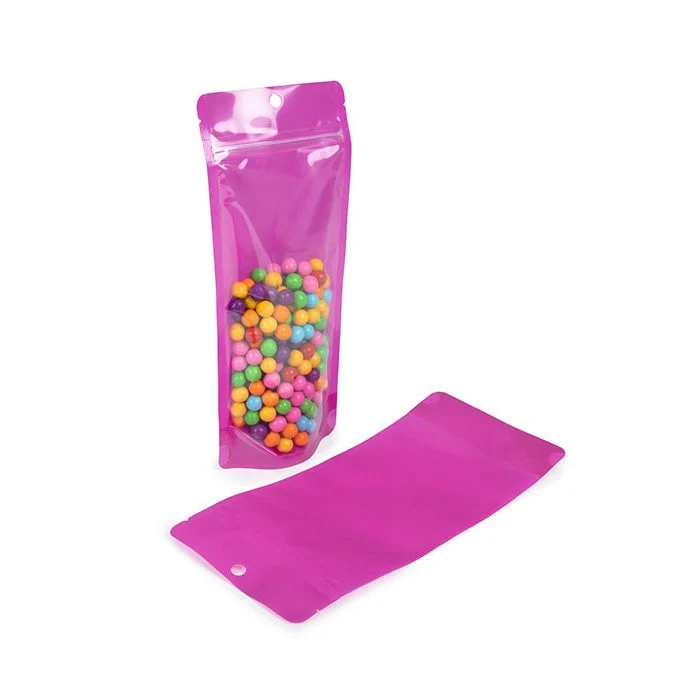 Standbodenbeutel Neon Purpel 10.8x6x23.8 cm (100 Stück) [ZBGN1NPR]