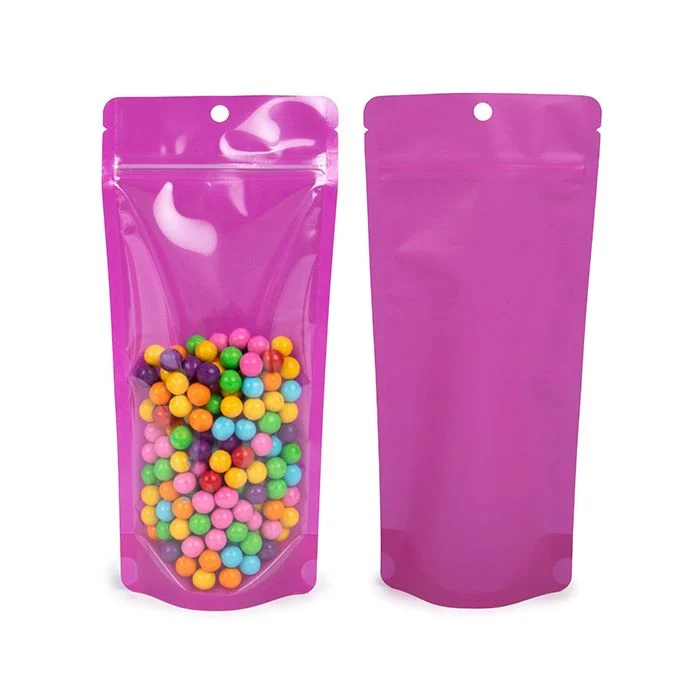 Standbodenbeutel Neon Purpel 10.8x6x23.8 cm (100 Stück) [ZBGN1NPR]