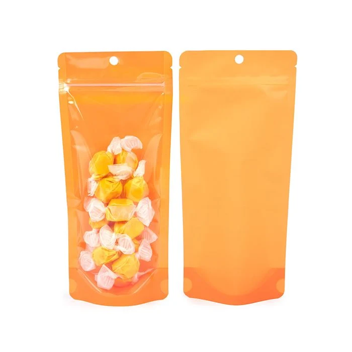 Standbodenbeutel Neon Orange 10.8x6x23.8 cm (100 Stück) [ZBGN1NOR]