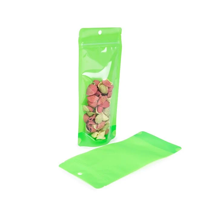 Standbodenbeutel Neon Grün 10.8x6x23.8 cm (100 Stück) [ZBGN1NGR]