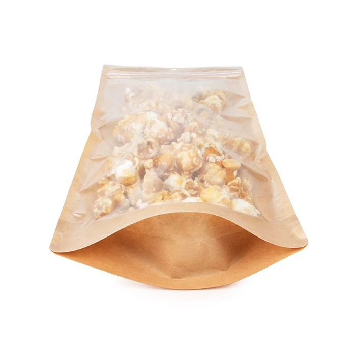 Standbodenbeutel Kraft 14x6x38.1 cm (100 Stück) [ZBGKC2N]