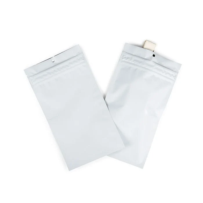 Kindersichere Beutel Mattweiß 12.7x20.8 cm (100 Stück) [CRHZB6MW]