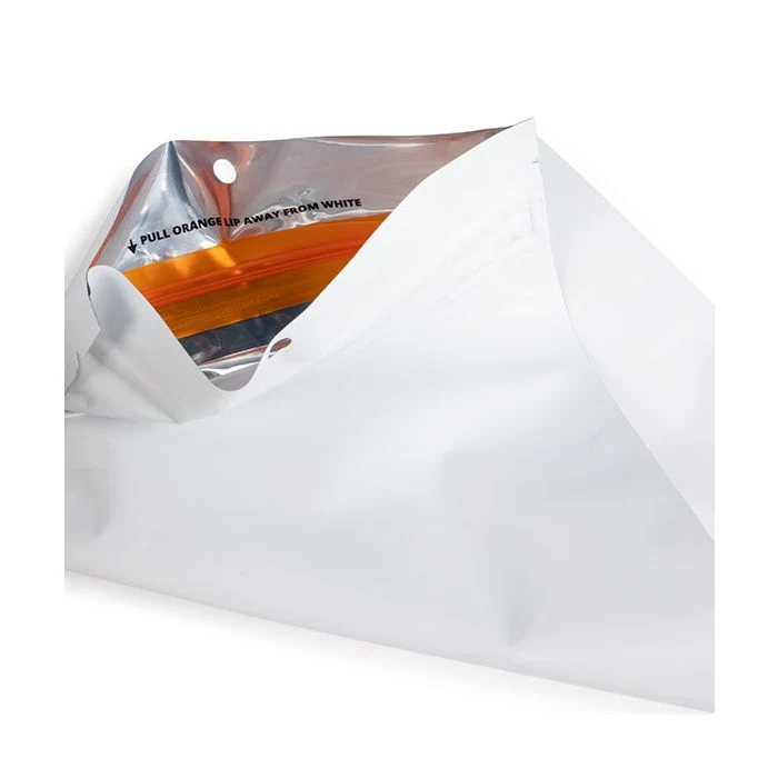 Kindersichere Beutel Mattweiß 12.7x20.8 cm (100 Stück) [CRHZB6MW]