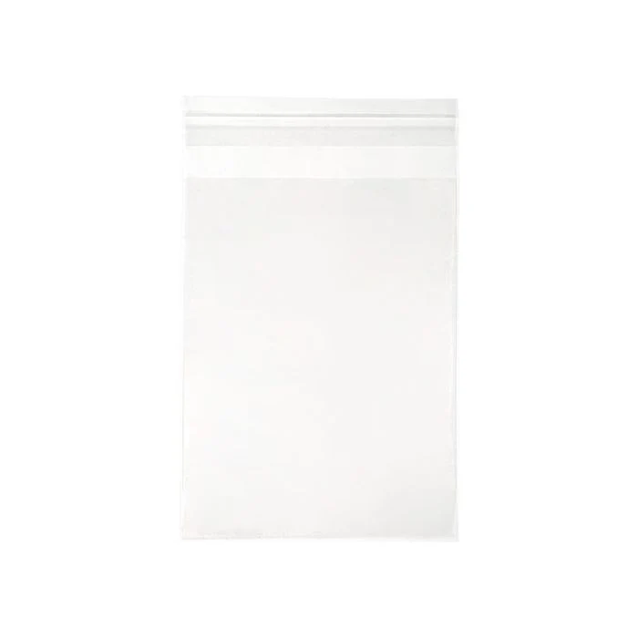 Plastikbeutel 12.7x18.7 cm Transparent & Wiederverschließbar (100 Stück) [KO-30154XL]