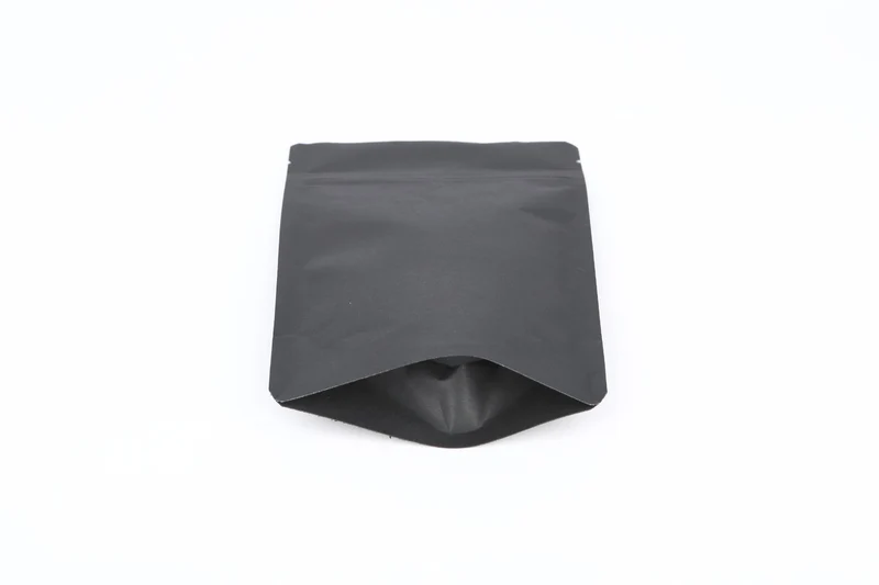 Standbodenbeutel Schwarz Kraft 10,2x6x15,2cm | 57 gram (100 Stück) [ZBGSK2BK]