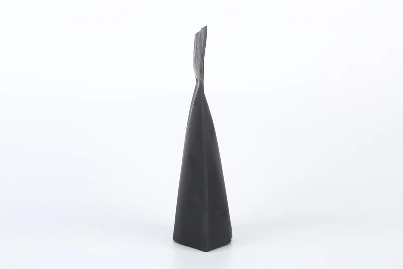 Standbodenbeutel Schwarz Kraft 10,2x6x15,2cm | 57 gram (100 Stück) [ZBGSK2BK]