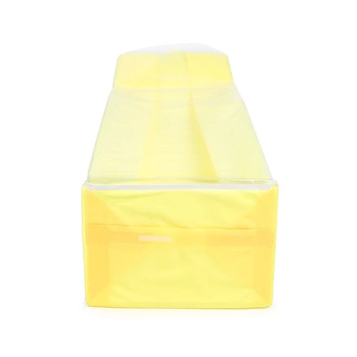 Blockbodenbeutel Neongelb 7x5,1x25,4 cm mit Bodenblatt (100 Stück) [FGPB17NY]