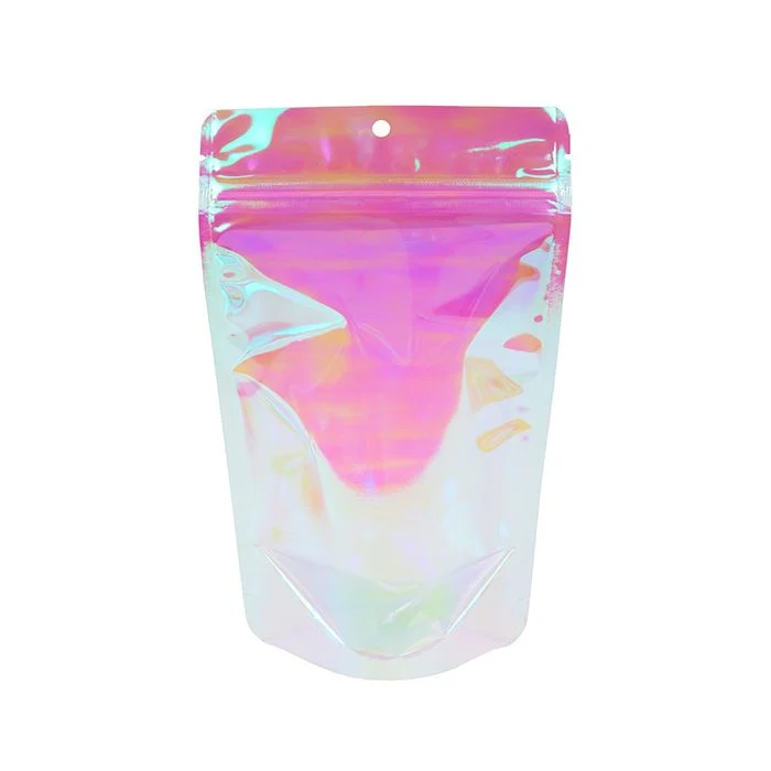 Standbodenbeutel Holografisch 13x7,9x20,6 cm (25 Stück) [ZBGI3]