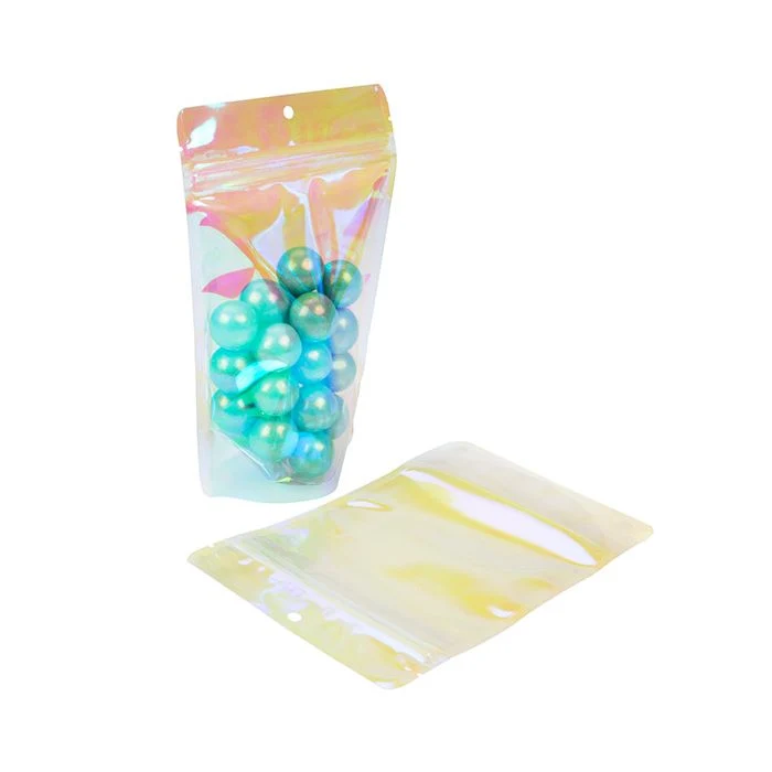 Standbodenbeutel Holografisch 13x7,9x20,6 cm (25 Stück) [ZBGI3]