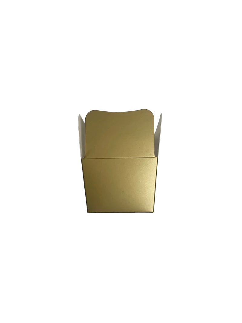 Bonbonschachtel mattgold 7x5,5x10,5cm 250 Gramm (75 Stück) [DV-MG3367]